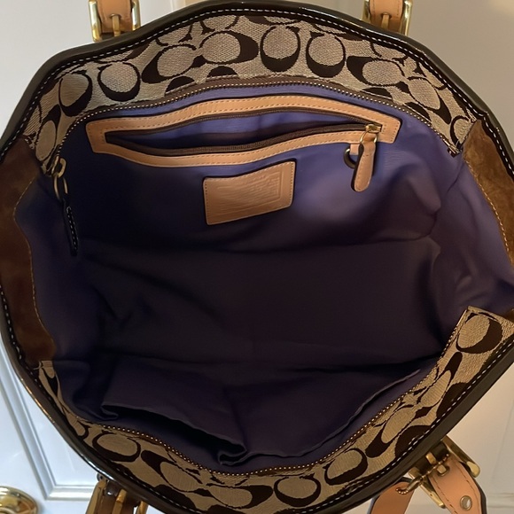 Coach Holiday Patchwork Tote - Picture 4 of 8